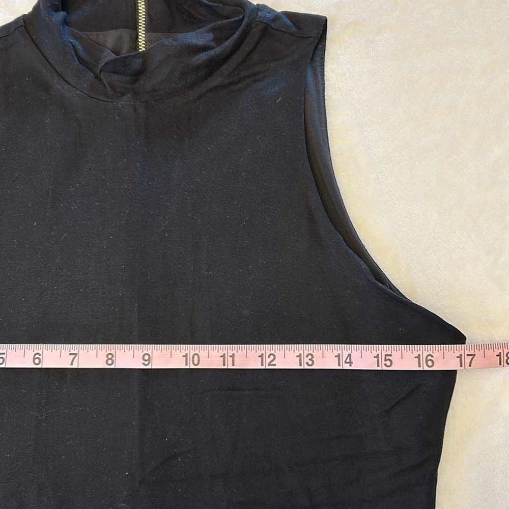 White House Black Market Black Sleeveless Top Size M - Picture 4 of 6